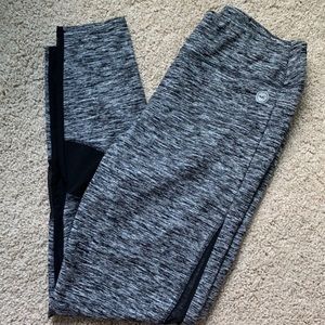 Gray and Black Mesh Hollister Leggings